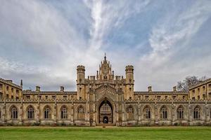 st John college Cambridge nieuw rechtbank panorama foto