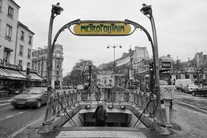 Parijs metro metropolitaan teken pere lechese begraafplaats foto