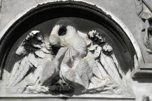 Engels begraafplaats in Florence geweldig standbeelden foto