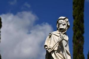 Engels begraafplaats in Florence geweldig standbeelden foto