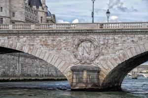 Parijs Seine brug Napoleon teken foto