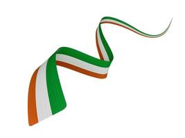 3d illustratie Ierland vlag kleuren abstract kunst foto
