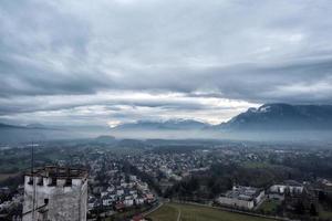 Salzburg kasteel visie landschap panorama foto