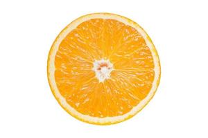 3572 voor de helft oranje fruit geïsoleerd Aan een transparant achtergrond foto