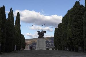 probeert Italië san giusto kasteel vol panorama foto