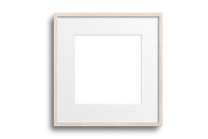 121 beige plein afbeelding kader mockup geïsoleerd Aan een transparant achtergrond foto