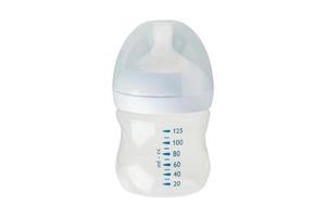 4346 wit baby fles geïsoleerd Aan een transparant achtergrond foto