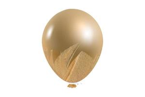 4853 gouden ballon partij decoratie geïsoleerd Aan een transparant achtergrond foto