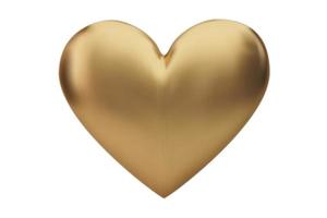 960 gouden hart decor geïsoleerd Aan een transparant achtergrond foto