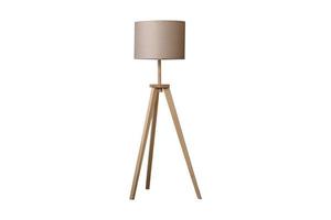 511 beige verdieping lamp geïsoleerd Aan een transparant achtergrond foto