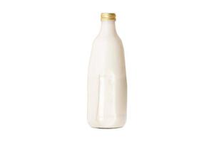 3257 fles met melk geïsoleerd Aan een transparant achtergrond foto