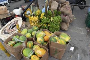 mannetje Maldiven fruit en groenten markt foto