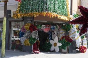 Mexico stad, Mexico - november 5 2017 - mensen Bij stad- straat markt foto