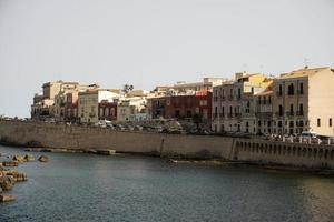 ortigia Syracuse Sicilië Italië oud huizen foto