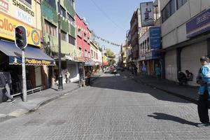 Mexico stad, Mexico - november 5 2017 - mensen Bij stad- straat markt foto