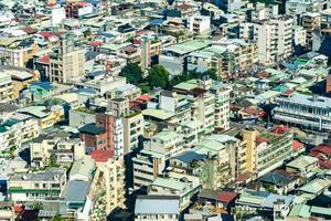 stadsgezicht van de stad van taipei in taiwan foto