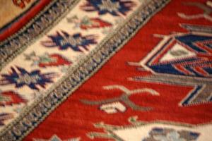 Perzisch tapijt oud antiek wijnoogst foto