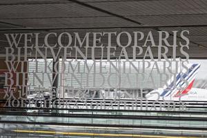 Parijs luchthaven belettering foto