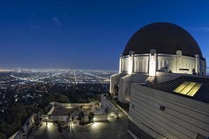 los angeles nacht visie van observatorium foto