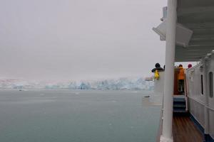 Spitsbergen Spitsbergen gletsjer visie van schip foto