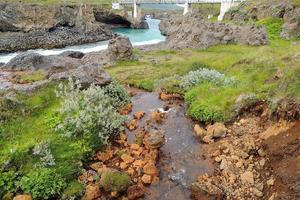 IJsland natuurlijk lente landschap gouden cirlce foto