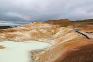 IJsland gouden cirlce wit natuurlijk zwembad foto