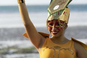 la pa, Mexico - februari 22 2020 - traditioneel baja Californië carnaval foto