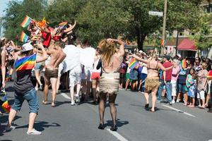 Montreal, Canada - augustus, 18 2013 - homo trots optocht foto