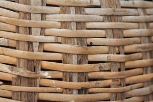 het weven bamboe in manden voor groenten en fruit is een volk wijsheid in de Verleden. het is een handwerk en is nog steeds populair vandaag de dag. foto