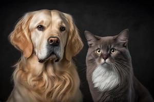 portret schattig grijs gestreept kat in karton doos Aan verdieping Bij huis fotografie foto