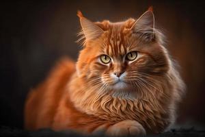 portret mooi schattig oranje kat fotografie foto