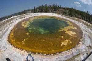 yellowstone natuurlijk structuur geiser oud trouw foto