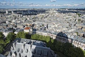 Parijs reusachtig antenne visie van montmatre foto