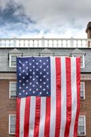 reusachtig Verenigde Staten van Amerika Amerikaans vlag sterren en strepen achtergrond foto