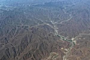 Oman bergen antenne visie landschap foto