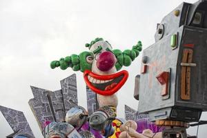 carnaval optocht wagon detail de clown foto