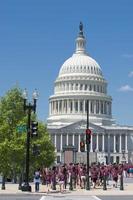 Washington dc hoofdstad Aan diep blauw lucht achtergrond foto