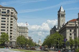 Washington dc Capitol visie van vrijheid plein foto