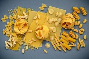 geassorteerde gedroogde pasta's foto