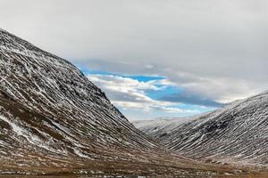 besneeuwde heuvels in IJsland foto