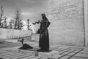 standbeeld en gedenktekens voor de gedaald soldaten van woord oorlog twee. Amerikaans begraafplaats, margraten, de nederland. 8 januari 2023. foto