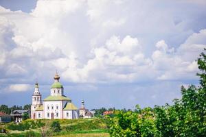 visie van kerk van Elia de profeet, Rusland foto