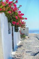 straat visie in santorini, Griekenland foto