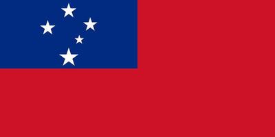 vlag van de onafhankelijk staat van samoa. western samoa. staat symbool illustratie. foto