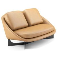 3d renderen modern fauteuil model- geïsoleerd Aan wit achtergrond foto