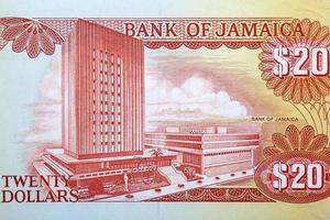bank van Jamaica gebouw van geld foto