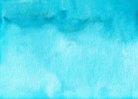 waterverf turkoois helling achtergrond textuur. aquarel abstract blauw ombre achtergrond. foto