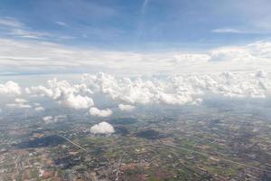 vogelvlucht stad foto