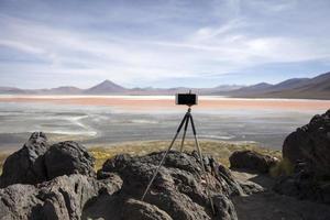 laguna colorada in bolivia foto