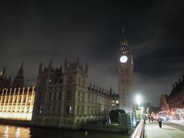 nacht visie van de stad van Londen foto